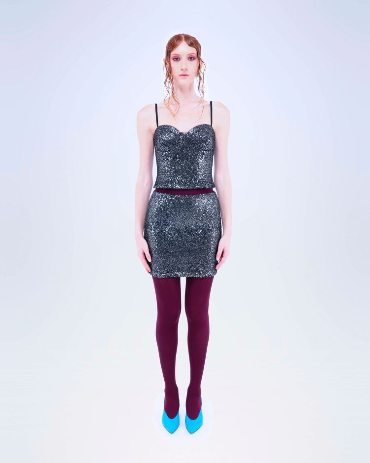 BUSTIER MICRO PAILLETTES