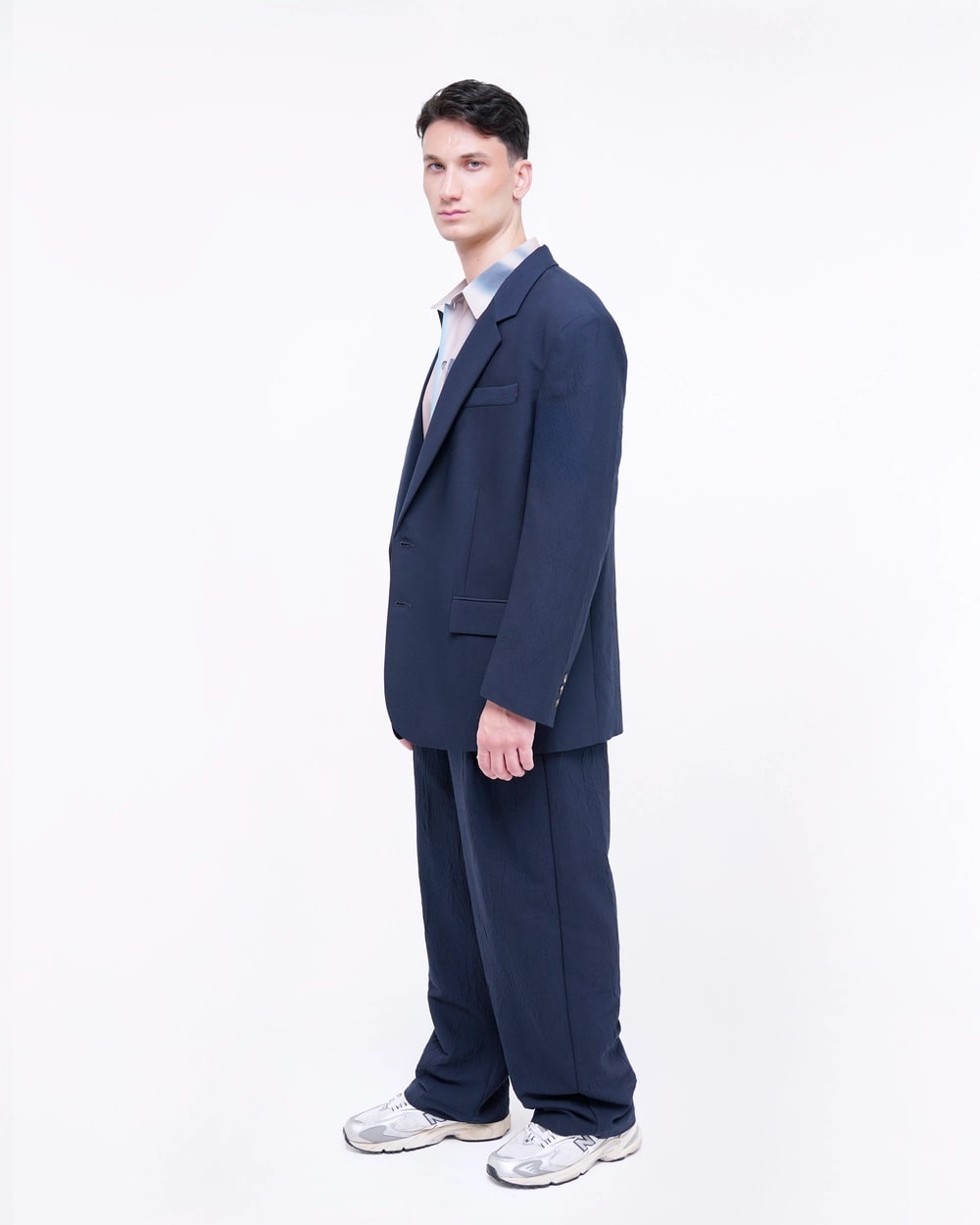 BLAZER IN VISCOSA GOFFRATA
